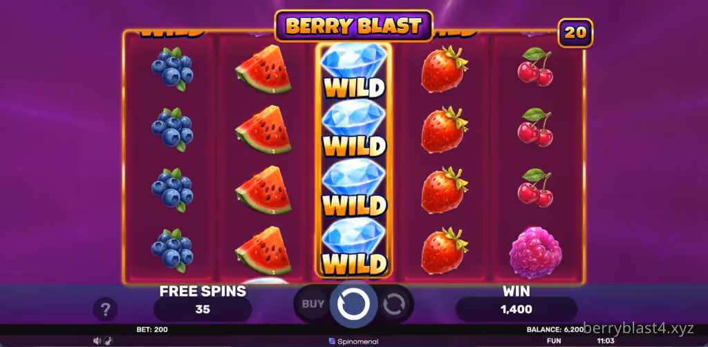 Berry Blast in action